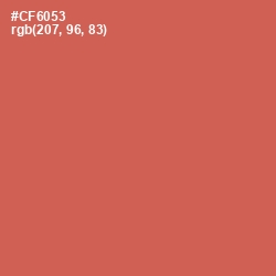 #CF6053 - Red Damask Color Image
