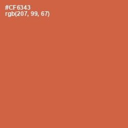 #CF6343 - Red Damask Color Image