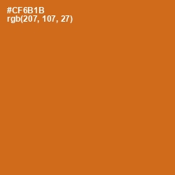 #CF6B1B - Hot Cinnamon Color Image