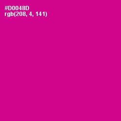 #D0048D - Red Violet Color Image