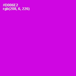 #D006E2 - Purple Pizzazz Color Image