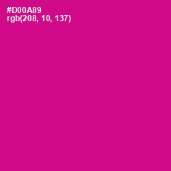 #D00A89 - Red Violet Color Image