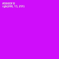 #D00DFB - Magenta / Fuchsia Color Image