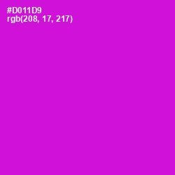 #D011D9 - Shocking Pink Color Image