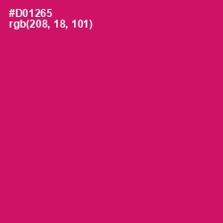 #D01265 - Razzmatazz Color Image