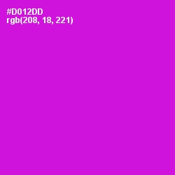 #D012DD - Shocking Pink Color Image