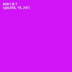 #D013F7 - Magenta / Fuchsia Color Image