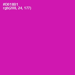 #D018B1 - Red Violet Color Image