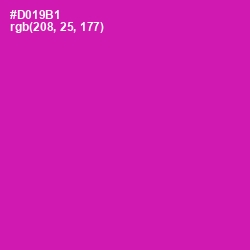 #D019B1 - Red Violet Color Image
