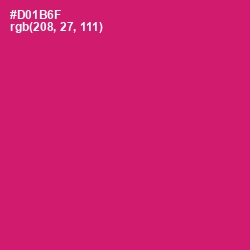 #D01B6F - Cerise Red Color Image