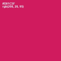 #D01C5F - Cerise Red Color Image