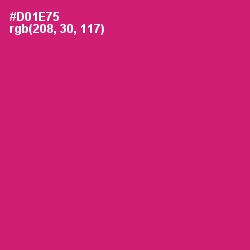 #D01E75 - Cerise Red Color Image