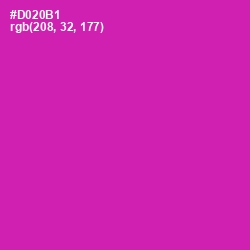 #D020B1 - Red Violet Color Image