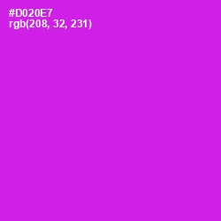 #D020E7 - Razzle Dazzle Rose Color Image