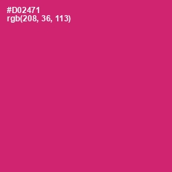 #D02471 - Cerise Red Color Image
