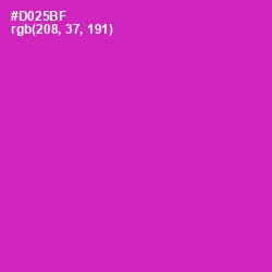 #D025BF - Persian Rose Color Image