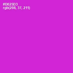 #D025D3 - Razzle Dazzle Rose Color Image