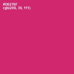 #D0276F - Cerise Red Color Image