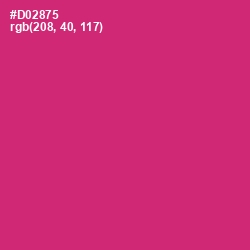 #D02875 - Cerise Red Color Image