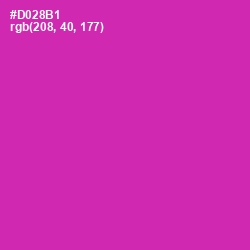 #D028B1 - Cerise Color Image