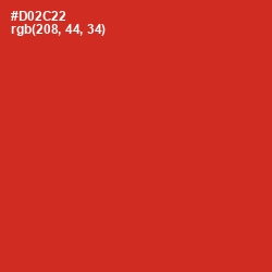 #D02C22 - Persian Red Color Image