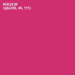 #D02E6F - Cerise Red Color Image