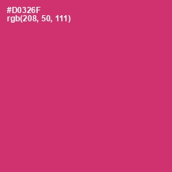 #D0326F - Cerise Red Color Image