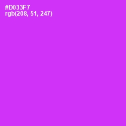 #D033F7 - Razzle Dazzle Rose Color Image