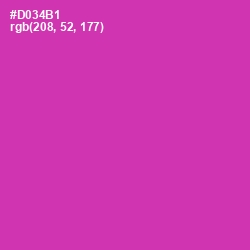 #D034B1 - Cerise Color Image