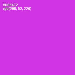 #D034E2 - Razzle Dazzle Rose Color Image