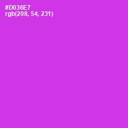 #D036E7 - Razzle Dazzle Rose Color Image