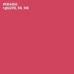 #D0445E - Fuzzy Wuzzy Brown Color Image