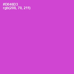 #D046D3 - Fuchsia Pink Color Image