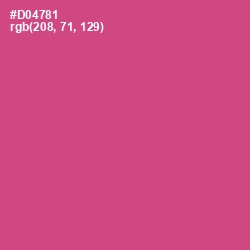 #D04781 - Mulberry Color Image