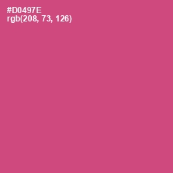 #D0497E - Cabaret Color Image