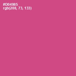 #D04985 - Mulberry Color Image