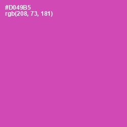 #D049B5 - Hopbush Color Image