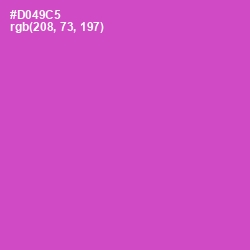 #D049C5 - Fuchsia Pink Color Image