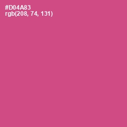 #D04A83 - Mulberry Color Image