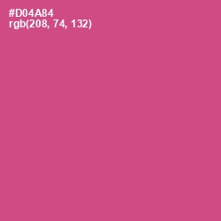 #D04A84 - Mulberry Color Image
