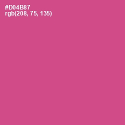 #D04B87 - Mulberry Color Image