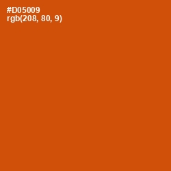 #D05009 - Red Stage Color Image