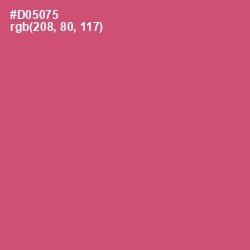 #D05075 - Cranberry Color Image