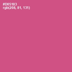 #D05183 - Mulberry Color Image