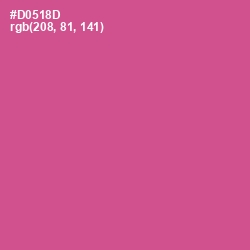 #D0518D - Mulberry Color Image