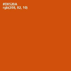 #D0520A - Red Stage Color Image