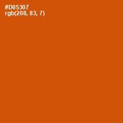 #D05307 - Red Stage Color Image