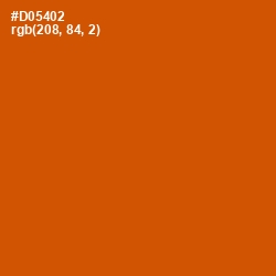 #D05402 - Red Stage Color Image