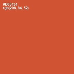 #D05434 - Flame Pea Color Image