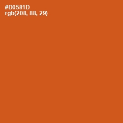 #D0581D - Orange Roughy Color Image